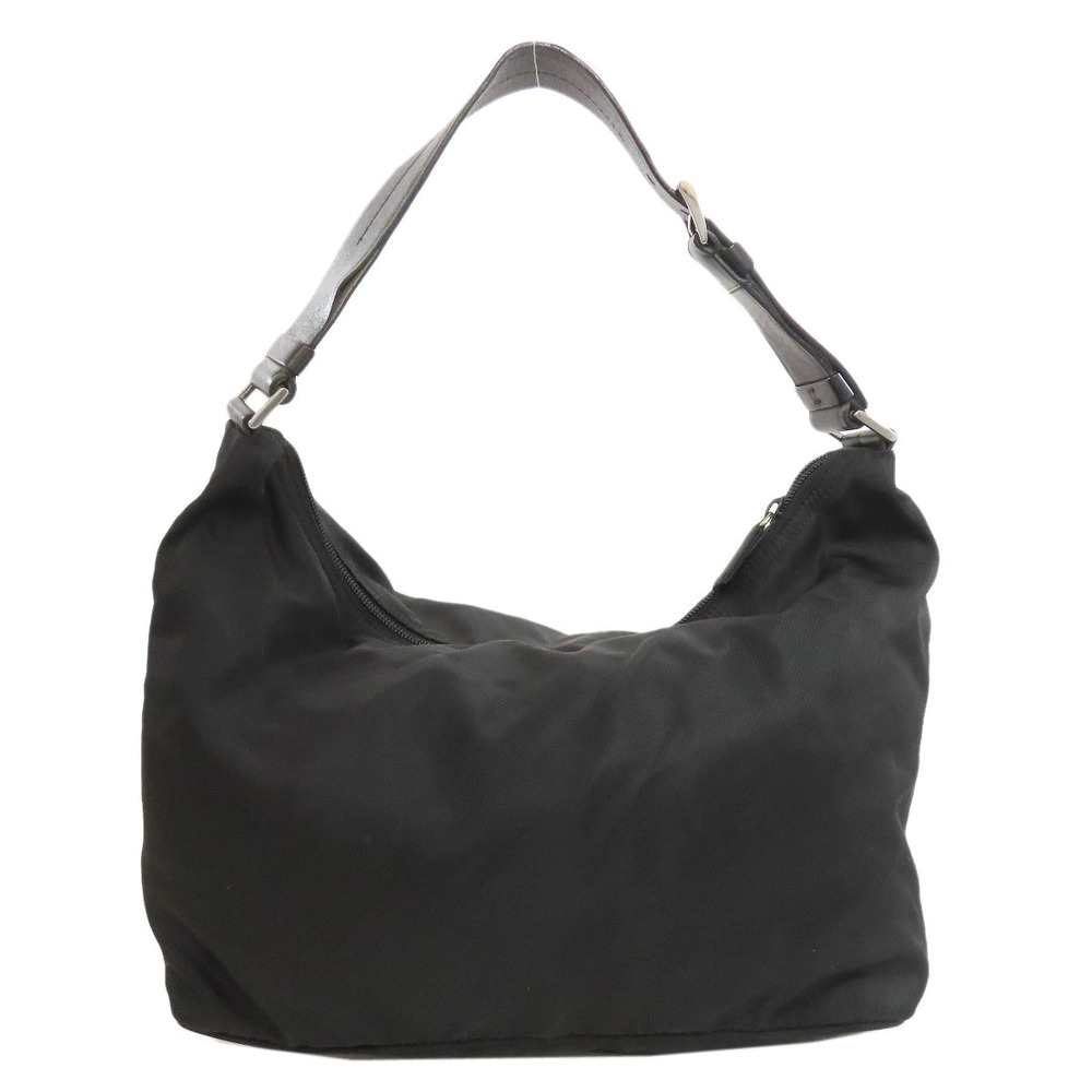 Prada Bag Hobo Black Shoulder One Logo